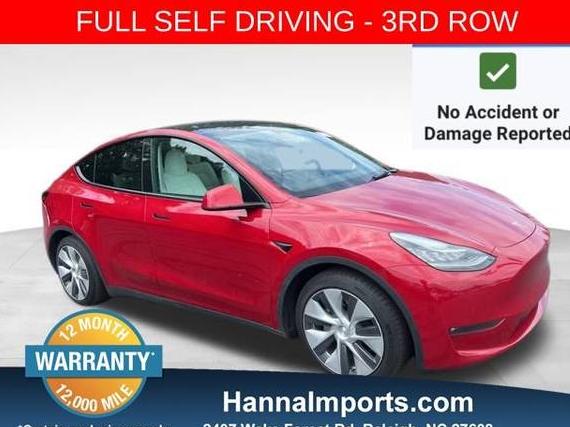 TESLA MODEL Y 2021 5YJYGAEE0MF144762 image